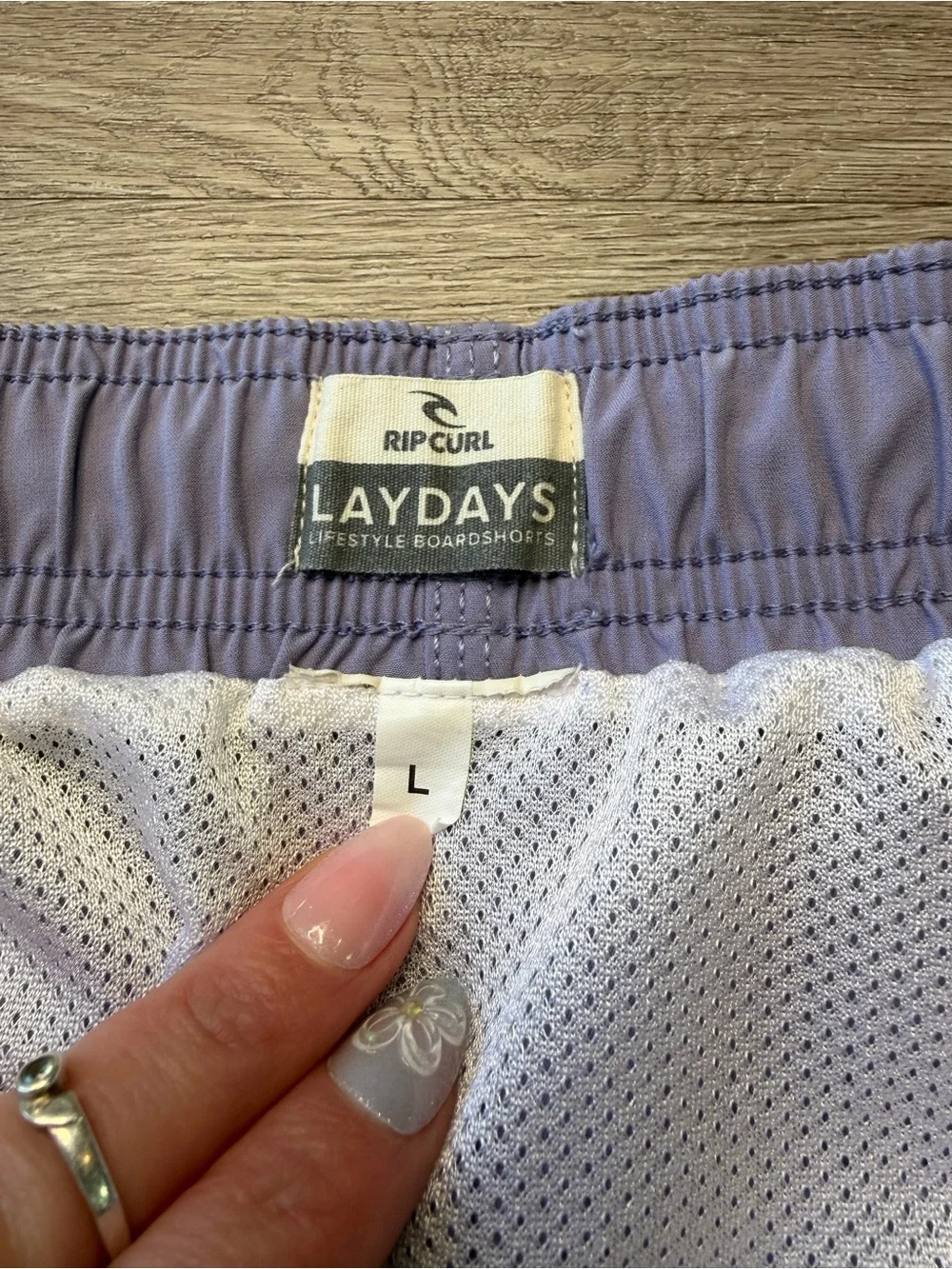 Like-new Rip Curl Lavender Men's Swim Board Shorts